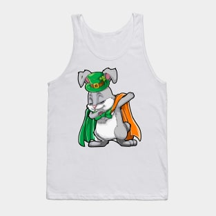 Dabbing Bunny St Patricks Day Boys Leprechaun Irish Tank Top